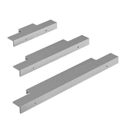 Top Shelf Brushed Satin Aluminum Cabinet Pull Handles Long Reach Finger Grip Drawer Knobs For Modern Kitchen Cabinets And Bathroom Vanities Zero Snag Smooth Edges Heavy Duty Furniture Hardware Solid Build Refresh Winner
