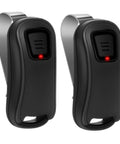 Two Pack G1T-BX Remote Replacement For Genie And Overhead Door Garage Door Openers with visor clips, black design