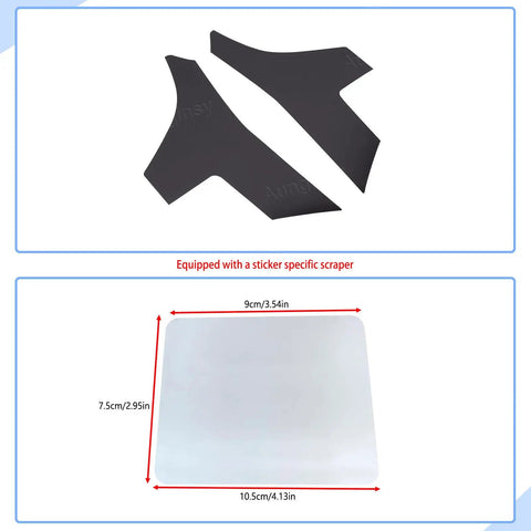 Front Headlight Tint Film Trim For Toyota Tundra 2022 2023 2024 2025 2026 Dope TPU Precut Decals with Scraper