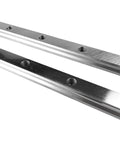 Shop Ready EGH25 Linear Motion Guide Rail Slider Pair 950mm steel runners showing precision holes for mounting.