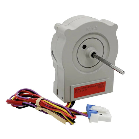 Refrigerator Condenser Fan Motor Replacement For LG Haier 12V 1A ODM001F4A EAU63923601 with wiring harness