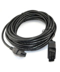 33 Feet OBD2 OBDII 16 Pin Car Extension Cable Male To Female Diagnostic Extender Coiled Black Cable