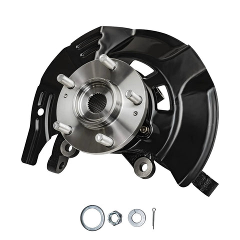 Front 2Pc Steering Knuckles And Wheel Bearing Hubs Assembly Replacement For 2011 Hyundai Sonata 2.4L With Sport Suspension