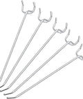 Six Inch Pegboard Hook Organizer Kit 50 Pack For Garage Wall Storage featuring 6-inch metal hooks for tool organization.