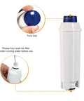 Coffee Machine Water Filter With Activated Carbon Softener For DeLonghi, Compatible With ECAM Esam ETAM BCO, focus on filter and soaking