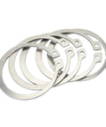 50 Pcs External Circlips C Clip Retaining Rings 304 Stainless Steel For Axles Shafts And Other Moving Parts Size Options 21mm To 25mm Durable Pro Grade Heavy Duty Snap Rings Kit