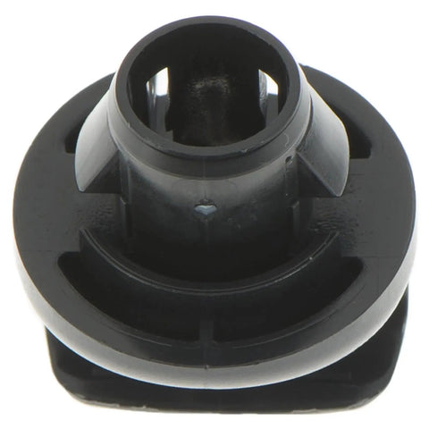 Close-up of black Nissan Sun Visor Retainer Clip for 350Z 2004-2009, JUKE 2011-2017, Infiniti FX35 2003-2008, replacement part 96409 CG000