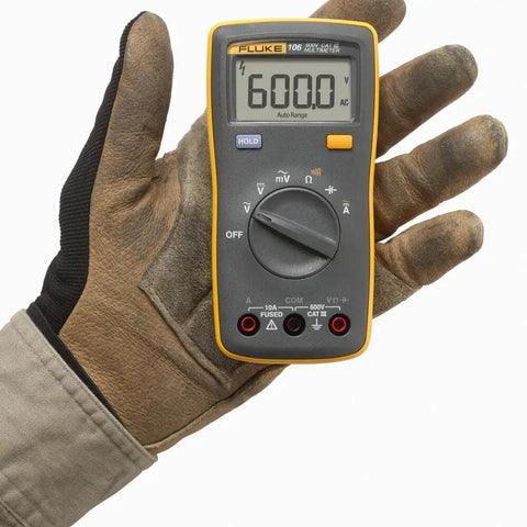 Palm Sized Digital Multimeter For On The Go Tech Work Measures Voltage Resistance Continuity And Capacitance With 10A