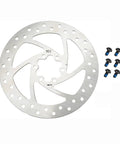 160mm Stainless Steel Disc Brake Rotor For Mountain Bikes And Electric Scooters, Rock-Solid Braking Performance, 6 screws