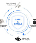 Brushed Nickel Sliding Barn Door Hardware Track Kit 5 Ft Straight Pulley Heavy Duty Built To Last Smooth Silent Glide Easy Install