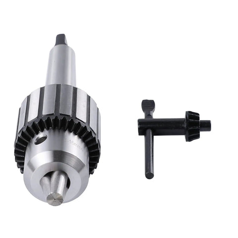 Premium Heavy Duty Drill Chuck Featuring Mt3 Morse Taper Shank And Jt33 Mount 1/32 To 5/8 Inch Clamping Range High Speed Steel Construction Rock Solid Grip For The Daily Grind In Any Home Shop Or Pro Garage Project Setup
