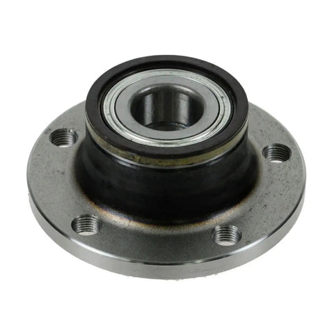 Heavy Duty Wheel Bearing And Hub Assembly Set Front Rear Four Pack For 08 2018 Audi And 05 Through 22 VW Passat, close-up view of hub assembly.