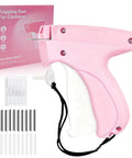 Handheld Stitch Gun For Quick Clothes Fix Garment Repair Tool With 6 Needles And 4000 Fasteners Pink Sewing Kit