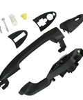 No Hassle Straight Swap Exterior Door Handle Repair Kit For 2000-2007 Ford Focus Driver Side complete with textured black parts.