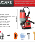 Kickass Portable Magnetic Drill Press Tough As Nails Industrial Grade Workhorse For Heavy Duty Steel And Metal Fabrication With Ac Power Smooth Vertical Action On Job Sites with multi-functional features shown.