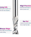 SpeTool upcut spiral CNC router bit, 1/2 in shank, 1/2 in cutting diameter, solid carbide