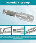 Material close-up of Seven Sixteenth Inch Hex Shank Auger Bit Adapter D For DDG460, showing hardened steel construction.