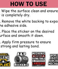 Aircraft Mechanic Sticker Pack Dope 15 Pcs 3x3 Inch Waterproof Vinyl Decals for Cars Laptops Helmets Toolboxes Notebooks And More