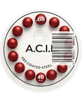ABS Coated Steel Balls Set 17.25mm Red 10g Core With Nylon Steel Build, 0.68 Inch Precision Spheres, 40 Pack For Bearings, Hobby Machining, And High Durability In Tough DIY Projects. 40 red 0.68-inch ABS-coated steel balls on package
