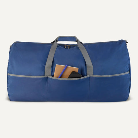 Extra Large Foldable Nylon Carryall Duffle Bag For Travel And Storage With Zippered Pockets And Rugged Handles 150 Liter Capacity