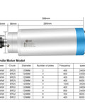 No Nonsense Cnc Milling Machine 5.5Kw 380V Water Cooled Spindle showcasing dimensions and specifications for metal engraving.