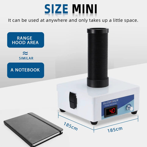 Compact Desktop Fume Extractor For Soldering And DIY Repairs With A 3 Stage Filter HEPA Plus Carbon Portable Smoke Absorber