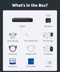 Contents of 8 Channel 3K Lite Wired Security Camera System With H265 DVR AI Human And Vehicle Detection Four 1080p Bullet Cams