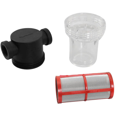 Three Quarters Inch NPT Inline Strainer For Garden Hose Sediment Filter With 200 Mesh Stainless Steel Screen components