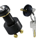 Marine Ignition Switch With 2 Keys 12V 10A 3 Position Waterproof Universal Keyed Switch Built Tough Replacement For Outboard Motor Tractor ATV UTV Sealed Boot Saltwater Resistant
