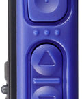 Pocket Size Light Meter Pro For Shooters With Quick Receiver Slide System Photo And Cine Modes Aperture Priority For Video Backlit Display Chest Pocket Ready Ideal For HD Cine And Everyday Shoots. Side view of black and purple handheld light meter with button controls