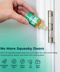 Applying SqueaksGone Lubricant 1 Oz No More Squeaks Penetrating Oil for hinges to eliminate squeaks.