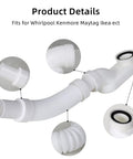 Flexible Freestanding Tub Drain Kit Featuring Slick Low Profile Flat P Trap For Bathtubs And Showers One Point Five Inch Diameter Retractable Hose details.