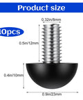 Stainless Steel M8 Adjustable Furniture Leg Levelers Set size dimensions 10pcs with nylon base for tables and chairs