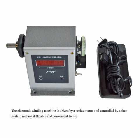 Pedal Type Electronic Winding Machine 220V 500-4000 RPM Foot Switch Coil Winder with power cord and control panel