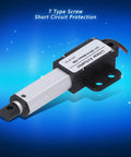 Mini Electric Linear Actuator For Robotics And Home Automation, 30mm Stroke, 8mm/s Speed, 70N Lift, shown at angle