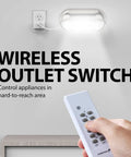 Wireless Remote Control Outlet Plug Indoor Battery Operated On Off Light Switch For Outlets And Fans No Wiring Needed Simple Setup