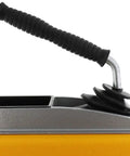 Close-up of the handle of the Heavy Duty K60 Drain Cleaning Machine With Auto Feed Mechanism And 250 Watt Motor.