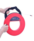 The Slick Wireless Wall Scanner And Heavy Duty Pipe Detector With Tough Waterproof Probe, handheld design with red casing.