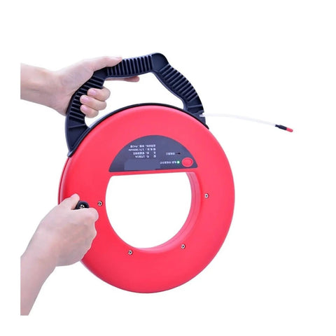 The Slick Wireless Wall Scanner And Heavy Duty Pipe Detector With Tough Waterproof Probe, handheld design with red casing.