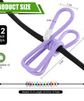2 Pack Portable Camping Clothesline Set With 12 Colorful Clothespins And 13 Windproof Non Slip Clamps and elastic rope