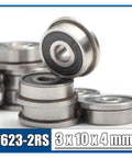 Thinking Process: F623-2RS 3x10x4 mm sealed deep groove ball bearing, steel, for rotating shafts