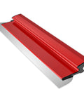 Red 24 Inch Drywall Skimming Blade With Replaceable 0.38mm Stainless Steel Blade For Gyprock Drywall And Wall Board Finishing