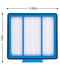 HEPA filter for All In One Replacement Parts Kit For RV2001WD AV2001WD Robot Vacuum, 3.98x3.8 inches, white and blue