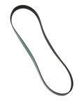 Fleet Runner Beefy Heavy Duty Micro V Serpentine Drive Belt for Extreme Temperatures, green overcord on white background.