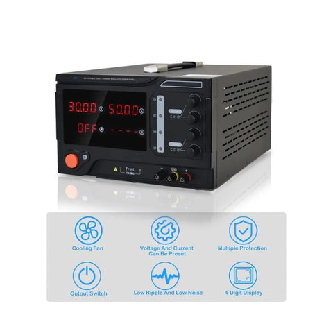 Beefy Bench Top Adjustable DC Power Supply 800V 3A For Lab Work And Car Battery Charging With Tight Voltage And Current Stabilization Overcurrent And Overvoltage Protection A Solid Tool For DIY Tech Projects on white background