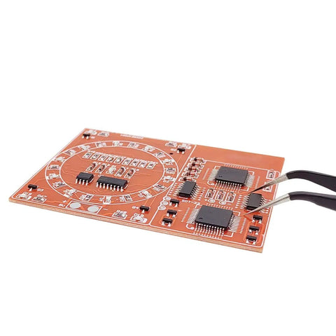 DIY SMD SMT Welding Practice Board For Soldering Skill Training With NE555 CD4017 Water Flowing LED Circuit Kit 80x60mm Double Sided PCB