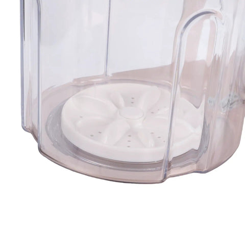 Interior view of Slick Portable Ultrasonic Underwear Washing Machine with 4000mAh Cordless Battery, showing white agitator.