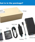 Rugged 6.5 Inch Mini Tablet PC With Windows 11 Iot And Intel N5100 8Gb Ram 128Gb Rom 4G Lte Gps Nfc Ip67 Waterproof 8000Mah Battery items in package including charger, battery, Type-C cable, and hand strap.