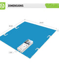 Edge Lit 2x2 LED Panel Light Dimmable 22W 2956LM 4000K Bright White back view dimensions and wiring components