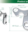 Universal Bicycle Derailleur Hanger For Road And MTB Bikes Aluminum Alloy Durable Replacement with M9 Thread and measurements